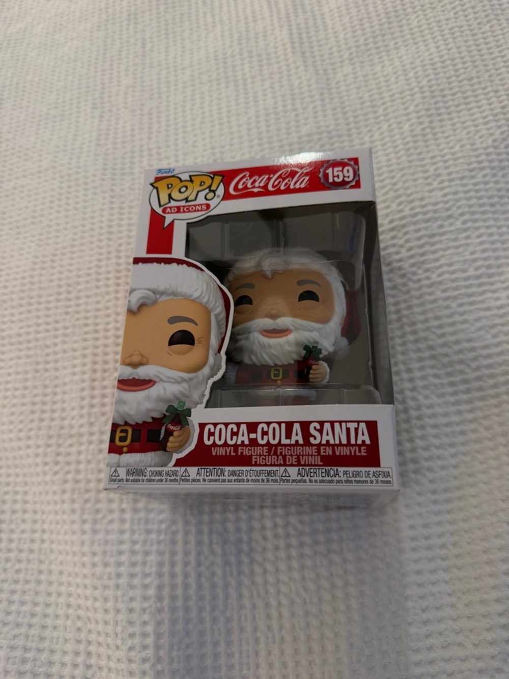 Coca-Cola Santa Vinyl Figure in Red, White and Black